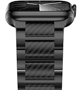 iiteeology Carbon Band Compatible with Apple Watch 49/45/44/42mm 41/40/ 38mm, Women Men Light Gen...