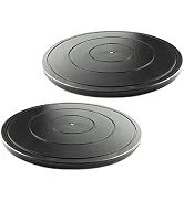 VOLCANOES CLUB 16 Inch Lazy Susan Turntable - Heavy Duty Rotating Swivel Steel Ball Bearings - Fl...