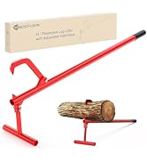 Yesker 51" Cant Hook for Log Roller Logging Tools with Adjustable Steel Cant Hooks Rubber Grip He...