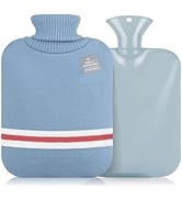 Hot Water Bottle with Cover,2L Hot Water Bottles for Pain Relief,Hot and Cold Compress,Hand Feet ...