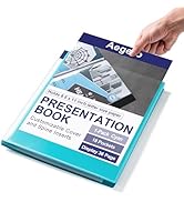 Aegero Presentation Binder 12-Pocket, Displays 18 Pages, 8.5x11 Portfolio Binder with Plastic Sle...