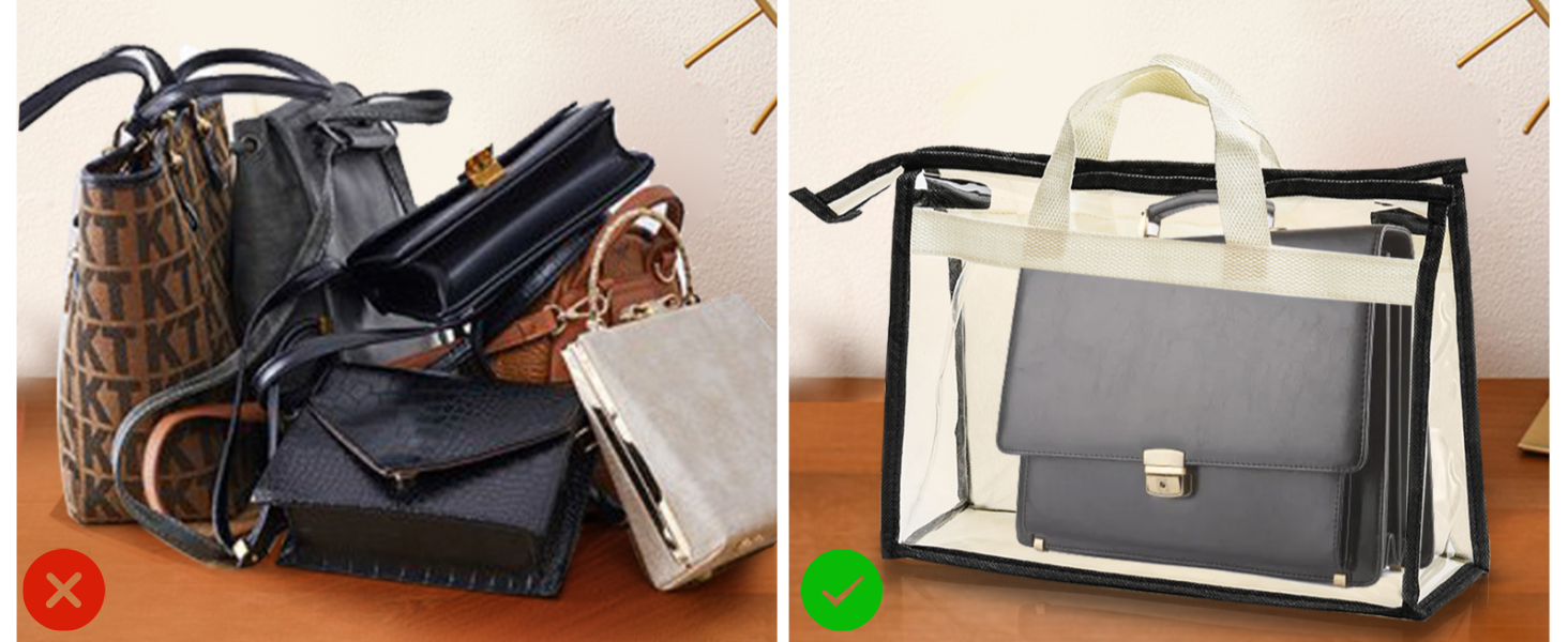 Clear Handbag Storage Organizer