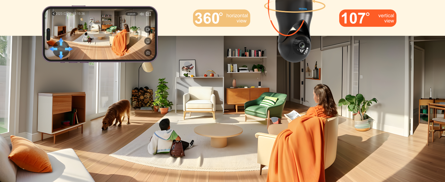 Pan/Tilt Home Security Camera nanny camera