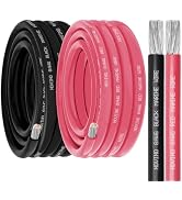 8 Gauge Marine Wire 8 AWG Marine Grade Wire Include 8 Gauge 10FT Red & 10FT Black,8 AWG Tinned Co...