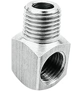 Beduan Stainless Steel Cast Pipe Fittings 90 Degree Barstock Street Elbow 1/4" NPT Male x 1/4" NP...