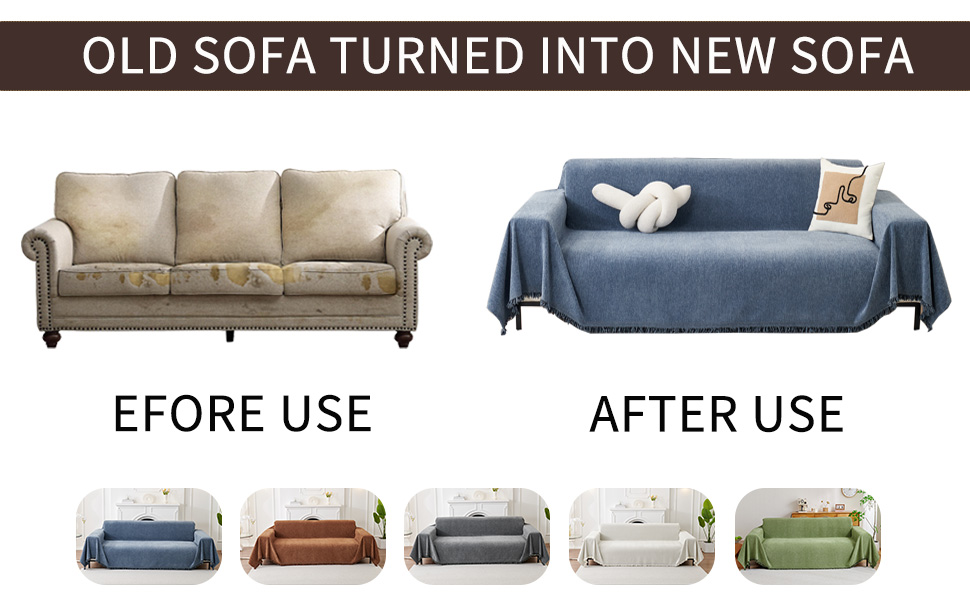 old sofa turned new