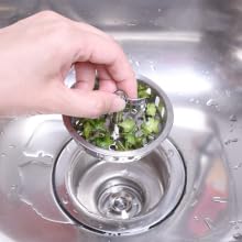 18/8 stainless steel kitchen drain with twist lock