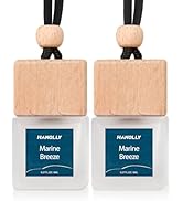 HANOLLY Car Air Freshener Hanging 2 Pack – Marine Breeze Car Essential Oil Diffuser Scent, Cute C...