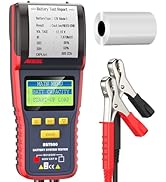 ANCEL BST500 Car Battery Tester with Printer, 12v 24v Automotive Battery Load Tester, Cranking Ch...