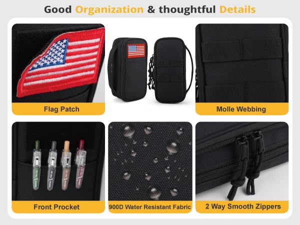 Tactical Pencil Case for Boy,Large Capacity Pencil Pouch,Marker Organizer Case Pen Box