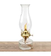 SWATOM Oil Lamp Lantern Oil Hurricane Kerosene Clear Glass Lamps for Kitchen Bedroom Indoor Use