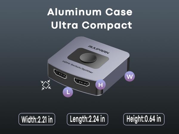 hdmi switch 2 in 1 out