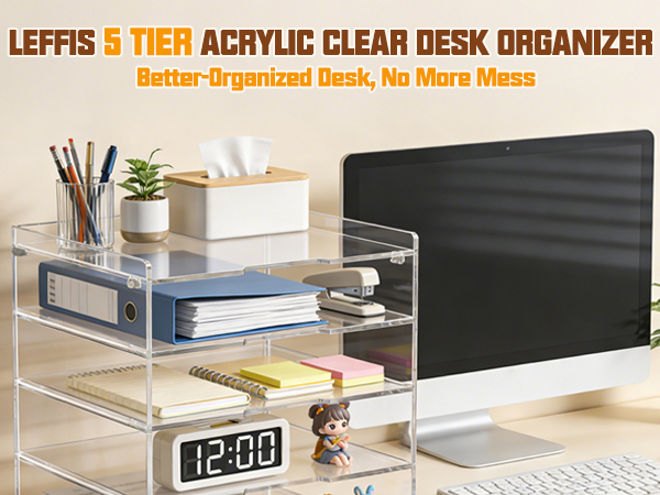 acrylic desk organizer