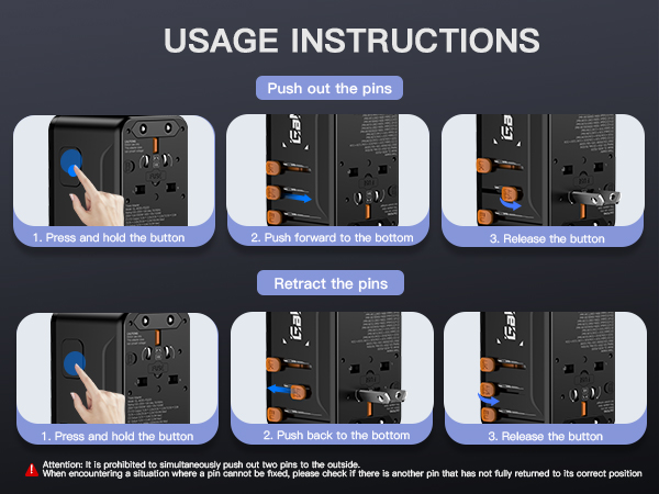 Led 100W GaN International Power Adapter