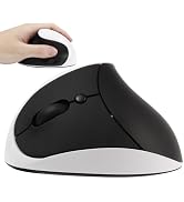Wireless Mouse Ergonomic Vertical Left Handed Mouse Full Size Ergo High Presion Carpal Tunnel Opt...