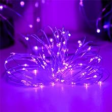 Purple Fairy Copper String Lights