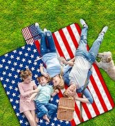Poedist Extra Large Picnic Blanket Waterproof,80"x 80"Foldable Machine Washable Beach Blanket,Out...