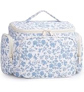 Narwey Hanging Travel Toiletry Bag for Women, Large Makeup Bag, Wide Open Cosmetic Bag, Multiple ...