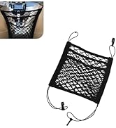 CouTunp 3-Layer Car Mesh Organizer, Front Seat Back Net Bag, Stretchable Kid Dog Car Net Barrier ...