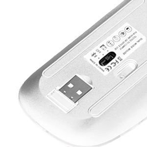 Wireless Keyboard and Mouse Combo with Phone Tablet Holder,