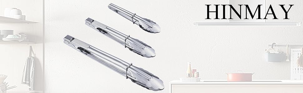 stainless steel kitchen tongs set 7 9 12 inch