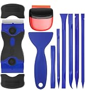 Tallew 9 Pcs Plastic Scraper Tool Sticker Plastic Razor Blade Scraper Plastic Pick Plastic Non Sc...