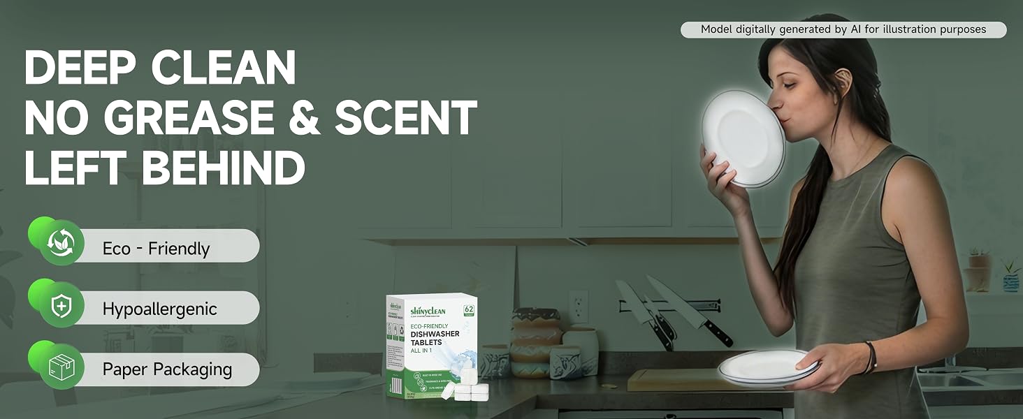 deep clean, no grease & scent left behind