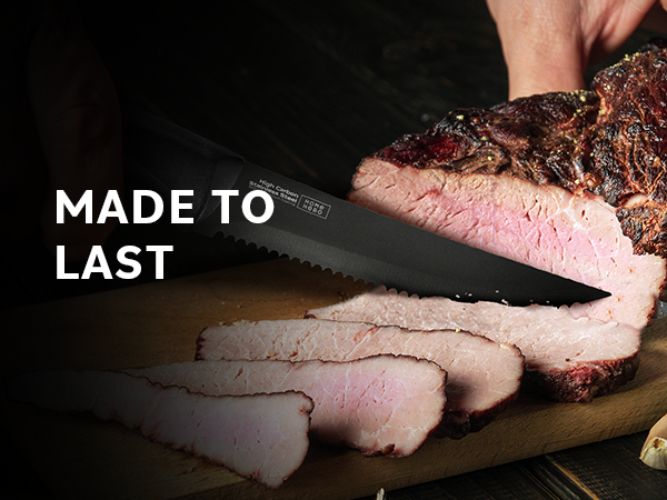 Premium quality stainless steel, durable with non-stick coating steak knives.