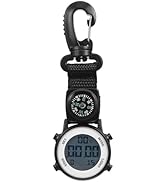 Mikikit Climbing Electronic Watch Digital Pocket Watch Electronic Watch fob Watch Men Backpack Ha...