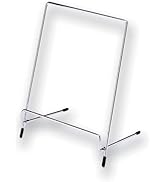 Asuka DB523 Free Plate Stands for Display Decorative Plate Book,Photo Easel Large, Silver 8inch D...