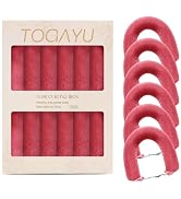 Togayu Heatless Curls Overnight Set - Jumbo Overnight Hair Curlers to Sleep In, Soft Velvet Hair ...