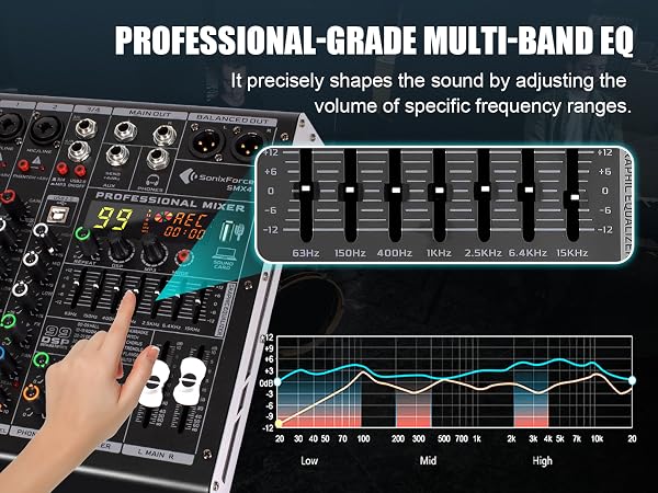 xlr mixer mezcladora para dj consola dj mixer music audio recording mixers