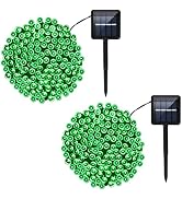 amadecohome 2 Pack 200 LED Solar String Lights, 85.2ft 8 Modes Waterproof Solar Christmas Lights ...