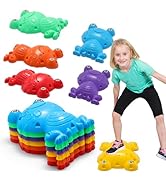 Lanshanchu Stepping Stones for Kids, 6pcs Non-Slip Toddler Stepping Stones, Sensory Stepping Ston...