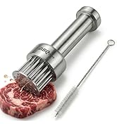 BBQtrips Meat Tenderizer Tool with 21 Ultra-Sharp Stainless Steel Needles - Marinade Enhancer for...
