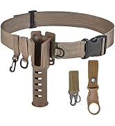 Fishing Waist Belt Rod Holder, Adjustable Fishing Wading Belt for Fly Surf Casting Spinning Fishi...