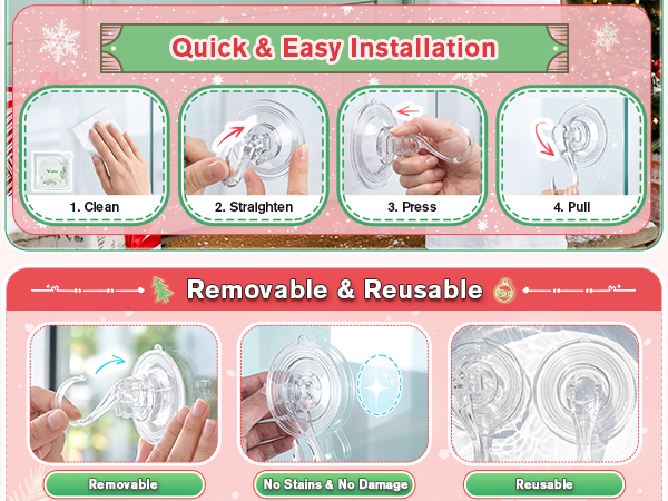 large suction wreath hanger