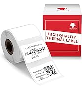 Phomemo Rectangle Barcode Labels, Multi-Purpose White Self-Adhesive Tag for M110/M110S/M120/M200/...