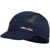 MELASA Cycling Cap, Cooling Skull Cap Helmet Liner with Sun Visor, Sun Protection Running Bike Ca...