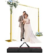 Pipe and Drape Backdrop Stand Kit, Heavy Duty Backdrop Stand 10ftx10ft, Adjustable Background Sta...