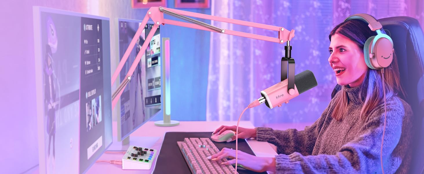 gaming microphone led