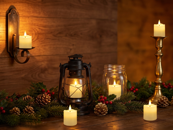 Flickering Votive Fake Candles
