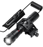 Feyachi 1500 Lumen LED Tactical Flashlight Rechargeable IPX7 Protection 4 Modes Weapon Light Pica...