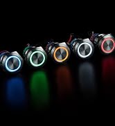 led light push button switch