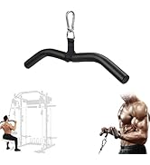 LAT Pull Down Bar Attachment:LAT Pulldown Tricep Bar for Strength Training Home Gym Cable Machine...