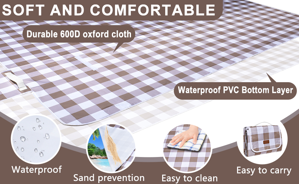 outdoor blanket waterproof foldable picnic blanket