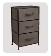 Sorbus Nightstand with 3 Drawers - Bedside Furniture & Accent End Table Storage Tower for Home, B...
