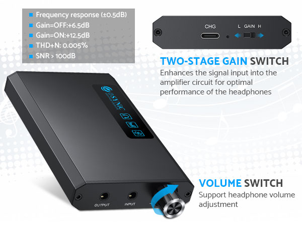 rechargeable headphone amp