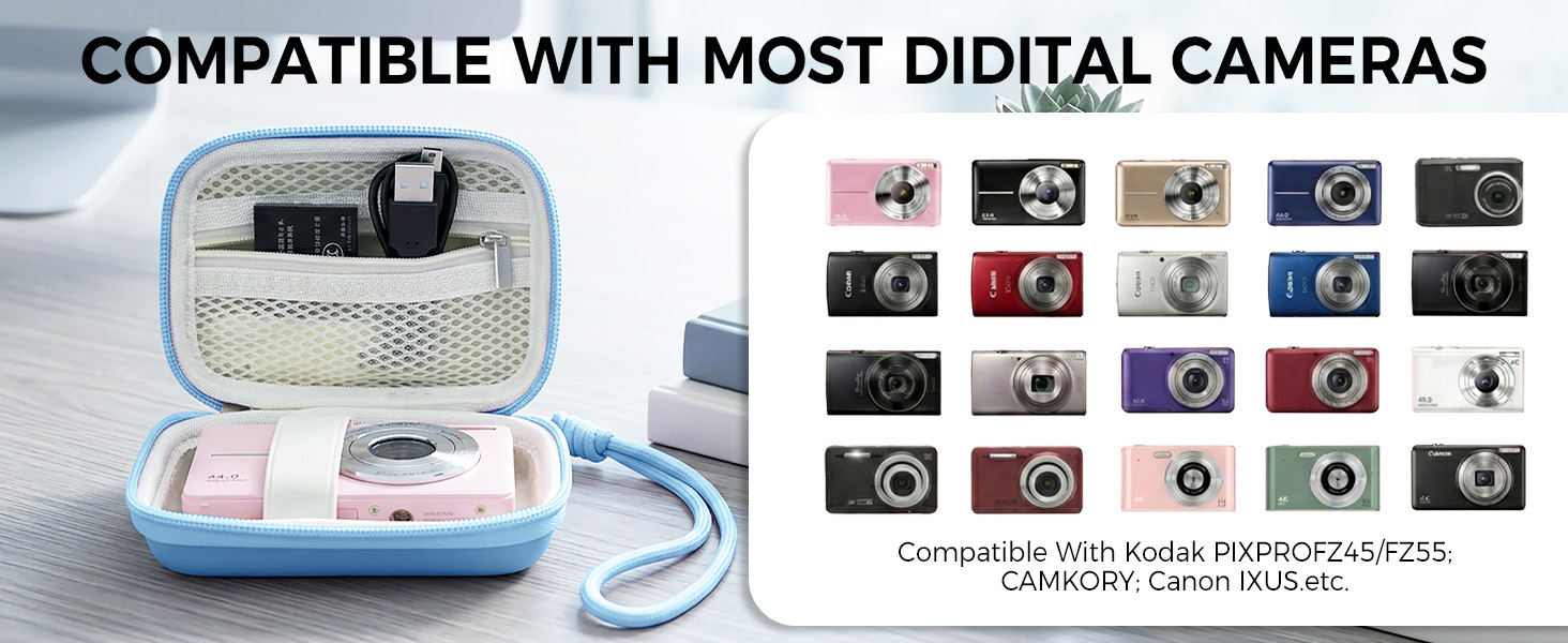 camera case bag digital kodak pixpro phone fz45 pink camkory kids cute accessories charm blue small