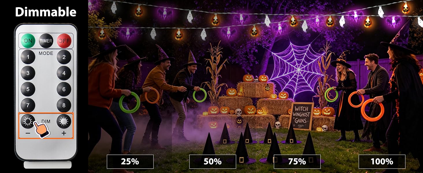halloween lights indoor DIMMABLE BRIGHTNESS